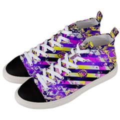 Pop Punk Mandala Men s Mid-top Canvas Sneakers by MRNStudios