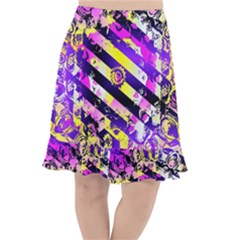 Pop Punk Mandala Fishtail Chiffon Skirt by MRNStudios