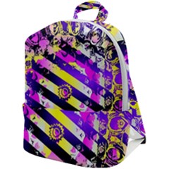 Pop Punk Mandala Zip Up Backpack by MRNStudios