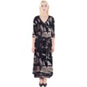 Dark Spring Quarter Sleeve Wrap Maxi Dress View1