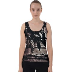 Dark Spring Velvet Tank Top by MRNStudios