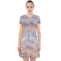 Cloudscape Photo Print Adorable In Chiffon Dress by dflcprintsclothing