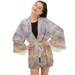 Cloudscape Photo Print Long Sleeve Kimono by dflcprintsclothing