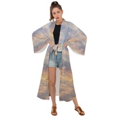 Cloudscape Photo Print Maxi Kimono by dflcprintsclothing