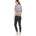 Cloudscape Photo Print Frill Neck Blouse View2