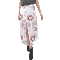 Sp 815 Velour Split Maxi Skirt