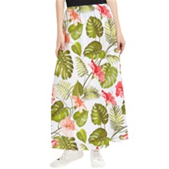 Tropical Flowers Maxi Chiffon Skirt