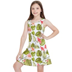 Tropical Flowers Kids  Lightweight Sleeveless Dress by goljakoff