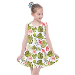 Tropical Flowers Kids  Summer Dress by goljakoff