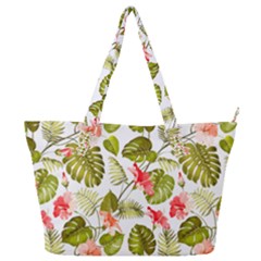 Tropical Flowers Full Print Shoulder Bag by goljakoff