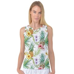 Tropical Pineapples Women s Basketball Tank Top by goljakoff