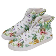 Tropical Pineapples Women s Hi-top Skate Sneakers by goljakoff