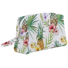 Tropical Pineapples Wristlet Pouch Bag (large) by goljakoff