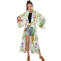 Tropical pineapples Maxi Kimono View1