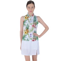 Tropical Pineapples Women s Sleeveless Polo Tee by goljakoff