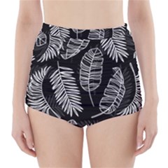 Fallen Leaves High-waisted Bikini Bottoms