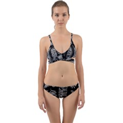 Fallen Leaves Wrap Around Bikini Set by goljakoff