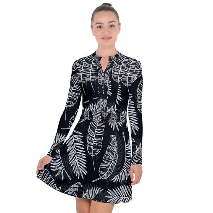 Fallen leaves Long Sleeve Panel Dress