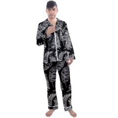 Fallen Leaves Men s Long Sleeve Satin Pyjamas Set by goljakoff