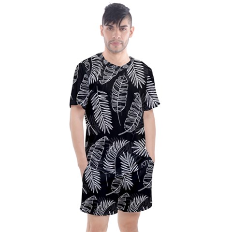 Fallen Leaves Men s Mesh Tee And Shorts Set by goljakoff