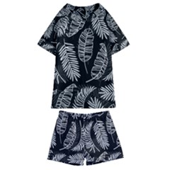 Fallen Leaves Kids  Swim Tee And Shorts Set by goljakoff