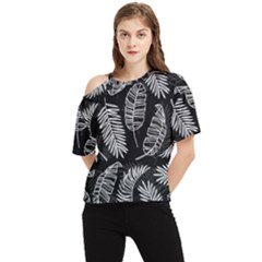 Fallen Leaves One Shoulder Cut Out Tee