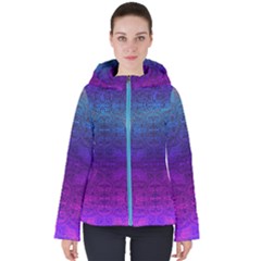 Zentangle Art Women s Hooded Puffer Jacket