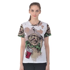 Pug Lover Coffee Women s Cotton Tee