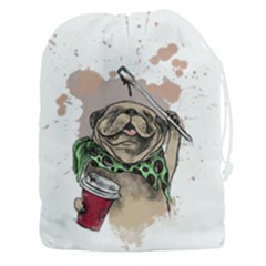 Pug Lover Coffee Drawstring Pouch (3xl)