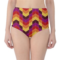 Geometric  Classic High-waist Bikini Bottoms by Sobalvarro