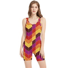 Geometric  Women s Wrestling Singlet