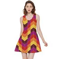 Geometric  Inside Out Reversible Sleeveless Dress