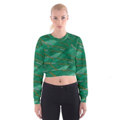 Colors To Celebrate All Seasons Calm Happy Joy Cropped Sweatshirt by pepitasart