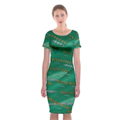 Colors To Celebrate All Seasons Calm Happy Joy Classic Short Sleeve Midi Dress by pepitasart