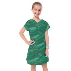 Colors To Celebrate All Seasons Calm Happy Joy Kids  Drop Waist Dress by pepitasart