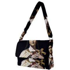 Virgin Mary Sculpture Dark Scene Full Print Messenger Bag (l) by dflcprintsclothing