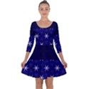 Bluestars Quarter Sleeve Skater Dress View1