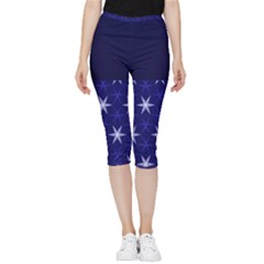 Bluestars Inside Out Lightweight Velour Capri Leggings 