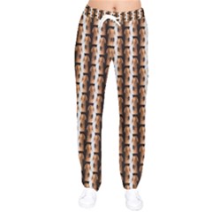 Snakeskin Women Velvet Drawstring Pants by Sparkle