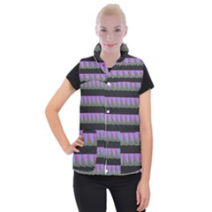 Digital Illusion Women s Button Up Vest by Sparkle