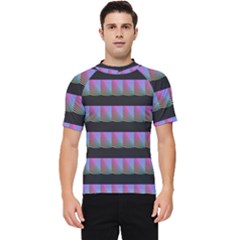 Digital Illusion Men s Short Sleeve Rash Guard