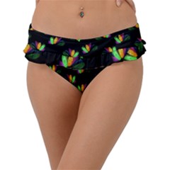 Digital Flowers Frill Bikini Bottom by Sparkle