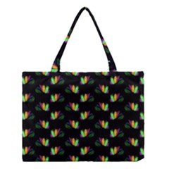 Digital Flowers Medium Tote Bag