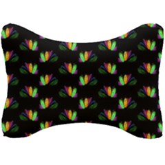 Digital Flowers Seat Head Rest Cushion by Sparkle