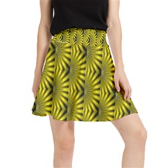 Digital Illusion Waistband Skirt