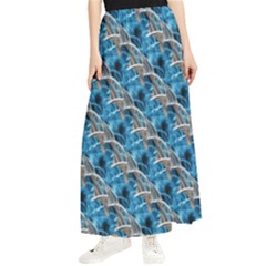 Abstract Illusion Maxi Chiffon Skirt