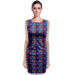 Abstract Illusion Classic Sleeveless Midi Dress by Sparkle