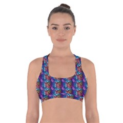 Abstract Illusion Cross Back Sports Bra by Sparkle