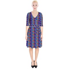 Abstract Illusion Wrap Up Cocktail Dress by Sparkle