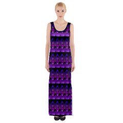 Violet Retro Thigh Split Maxi Dress by Sparkle